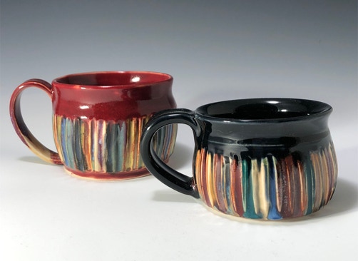 Striped Mugs